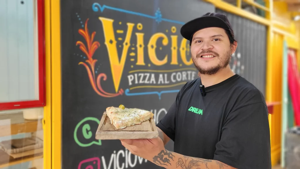 La pizza porteña y al paso que enamora a Villa María