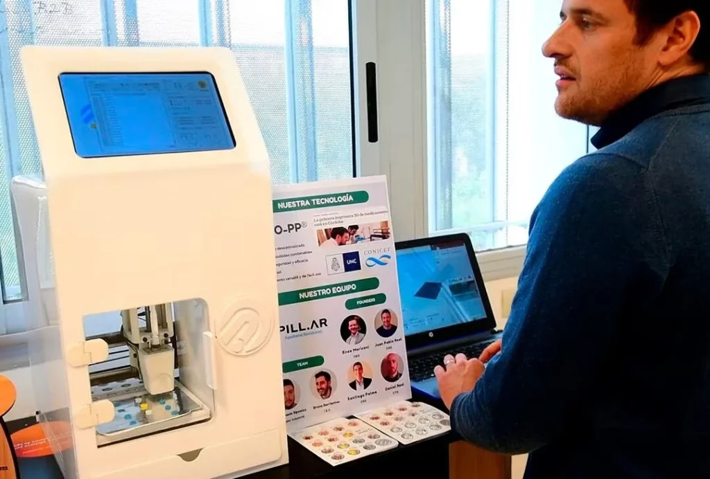 Una startup cordobesa ya produce medicamentos personalizados con impresión 3D
